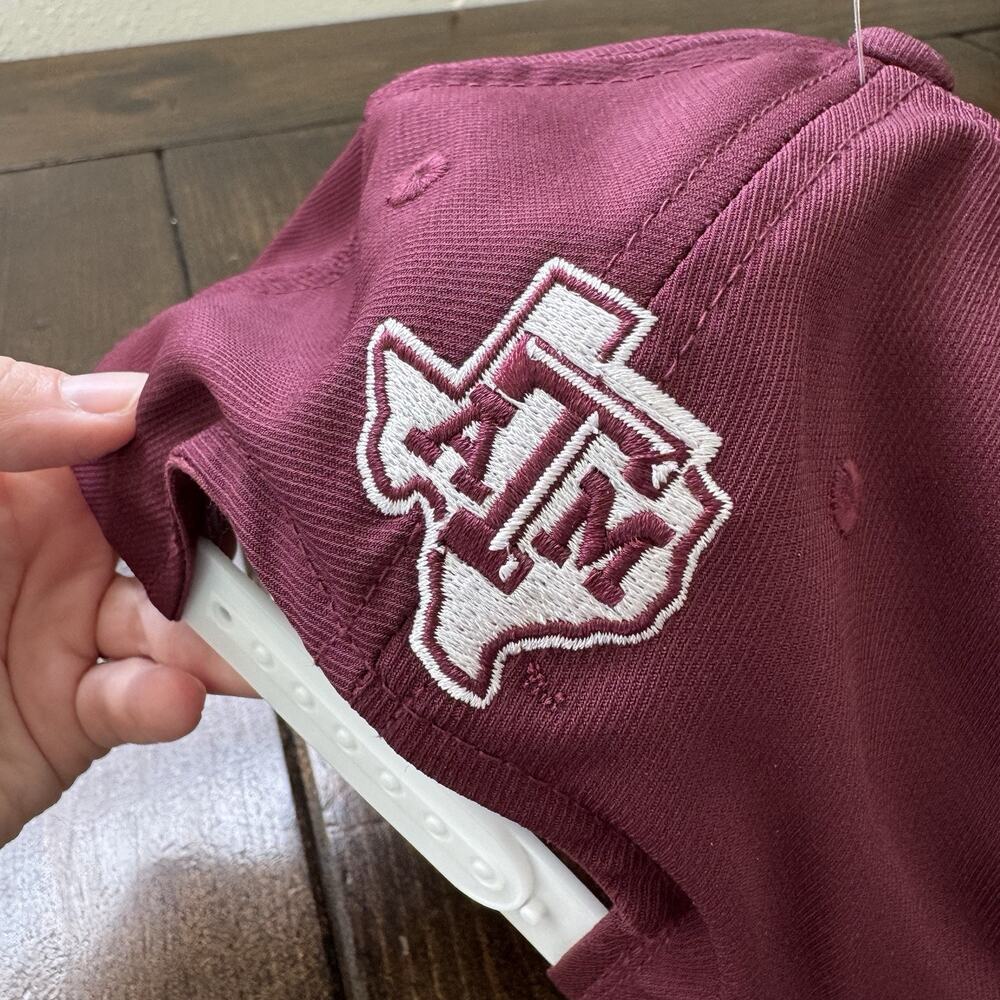 Texas A&M Aggies Hat Adidas‎ Climalite Trucker Snapback Pink Adidas Logo NWT - Picture 9 of 12